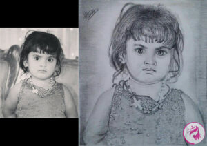 Girl Portrait-Sketch Custom-made Sketch
