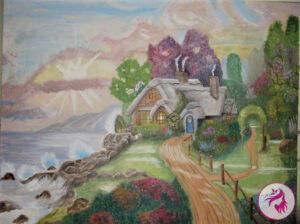 Chasing Wind Oil-Painting Landscape