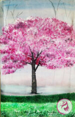 Cherry Vines Oil-Painting Landscape