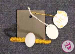 Handmade Wire-woven Milky Handcuff