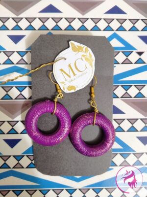 Handmade-Wire-Wrapped Move Ring Earring