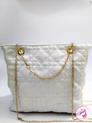 Handmade White Queen Handbag