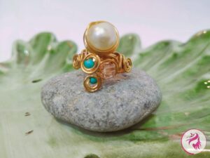 Handmade Wire-woven Floral Ring