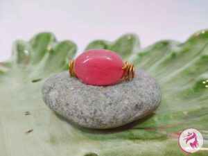 Handmade Wire-woven Salmon Ring