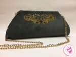 Handmade Greyed-Floral Clutch