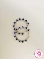Handmade Wire-Wrapped Beaded/Craving Hoops