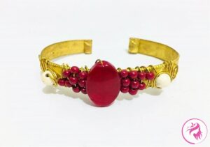 Handmade Wire-woven Val-vet Handcuff